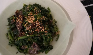 菠菜拌海参的做法(菠菜拌海参的做法视频)
